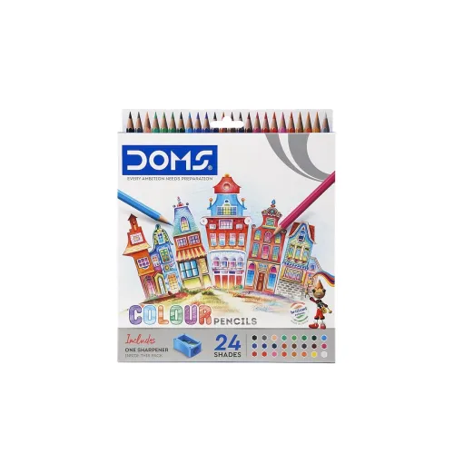 Image of DOMS Fsc 24 Shades Colour Pencil