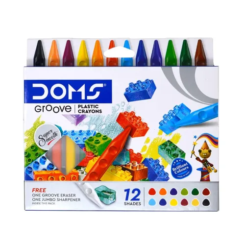Image of DOMS Groove Crayons Set with Accessories