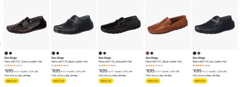 Image of Don Diego Mens Loafer Flat 72% Discount