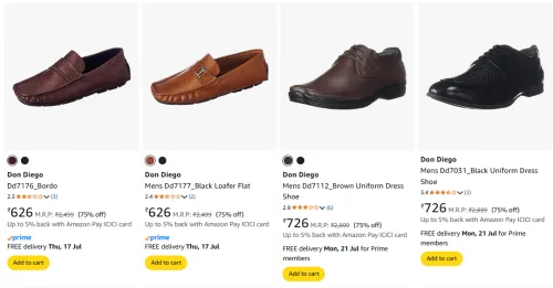 Image of Don Diego Men's Shoes at minimum 75% Discount