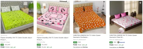 Image of  Double Jaipuri Prints Bedsheet up to 84% Discount 