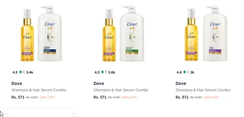 Image of Dove Beauty Product Minimum 60% Discount