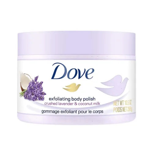 Image of Dove Exfoliating Body Polish Scrub Lavender & Coconut Milk 298g