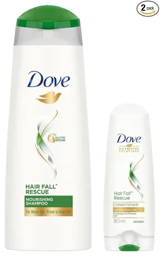 Image of Dove Hair Shampoo 180 ml & Conditioner, 80 ml