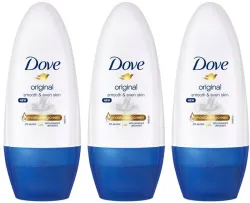 DOVE Original-MoistCream-Deo Deodorant Roll-on - For Women (50 ml, Pack of 3).