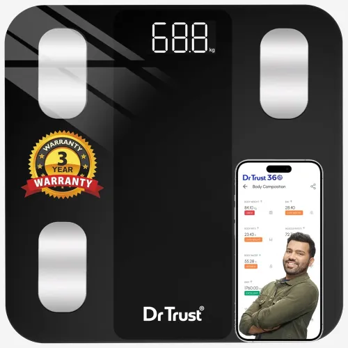 Image of Dr Trust USA Legend BMI Weight Scale & Body Fat Analyzer with IOS/Android App Sync