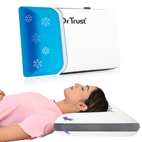 Image of Dr Trust USA Orthopedic Cooling Gel Memory Foam Pillow 