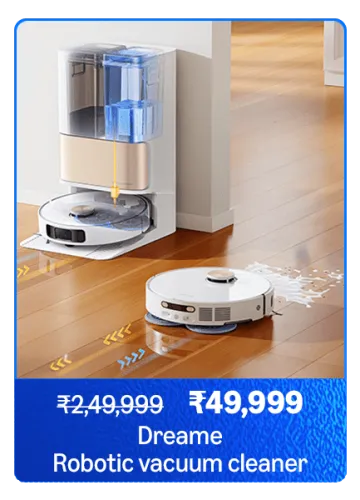 Image of DREAME Robotic Vacuum Cleaner @ ₹49999 on Amazon Prime Day Sale
