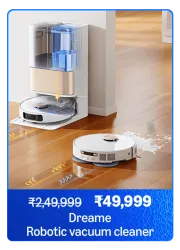 DREAME Robotic Vacuum Cleaner @ ₹49999 on Amazon Prime Day Sale
