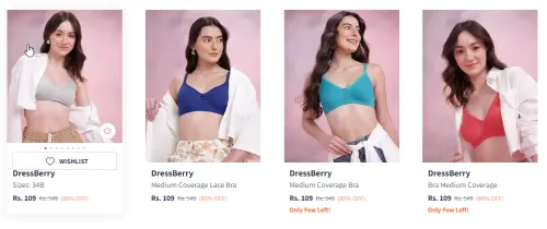 Image of DressBerry Bra @ Minimum 80% Off