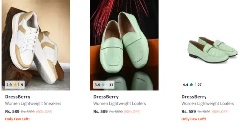 Image of Dressberry Casual Shoes for Women Flat 90 % Discount