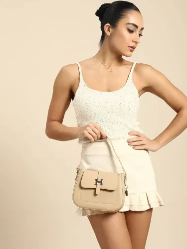 Image of Dressberry Women Beige Hand-held Bag