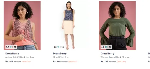 Image of Dressberry Women Clothes Starting @ ₹143