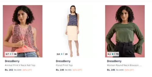 Image of Dressberry Women's Clothing Upto 90% discount