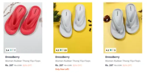 Image of DressBerry Women's Sandals Minimum 80% Discount