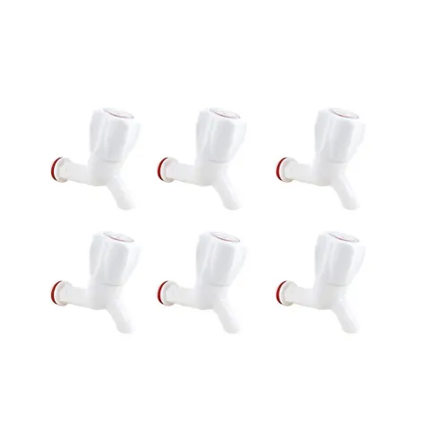 Image of Droptech India White PVC Plastic Bib Cock / Water Taps