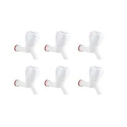 Droptech India White PVC Plastic Bib Cock / Water Taps