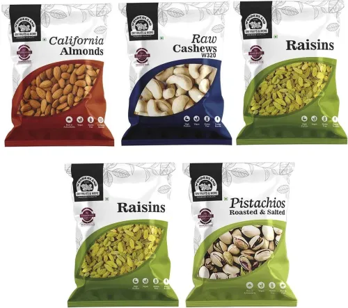 Image of WONDERLAND FOODS Dryfruits Combo Pack of 5*100g