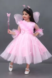 DS DRESSES Girls Calf Length Party Dress