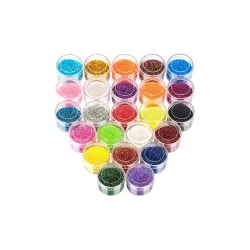 DSR Craft Glitter Set – 6 Multicolor Boxes