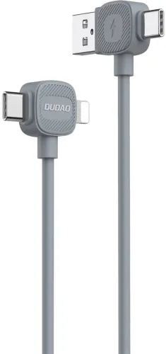 Image of DUDAO 3-in-1 Cable 5 A 1.23 m Nylon Braided