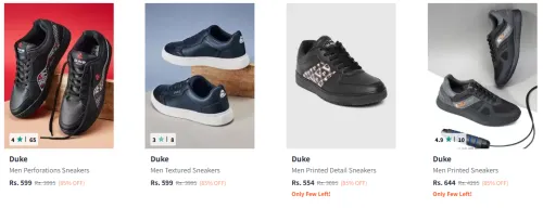 Image of Duke Men Perforations Sneakers Minimum 80% Discount