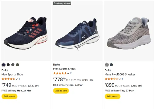 Image of Duke Men Sports Shoe Starting Price At ₹749