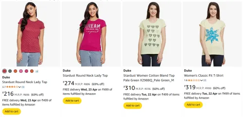 Image of Duke Women's Clothing at minimum 60% Off