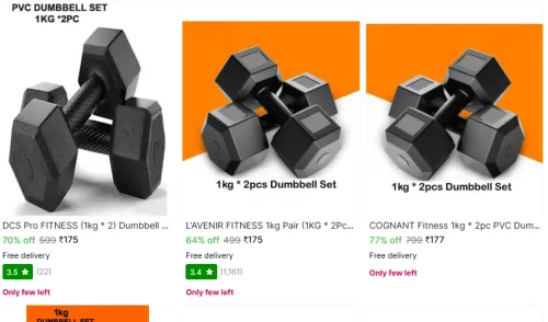 Image of Dumbbell Set from ₹175