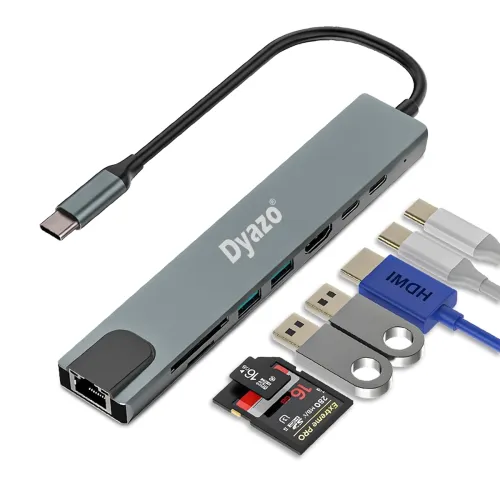 Image of Dyazo 8-in-1 USB-C Hub Adapter