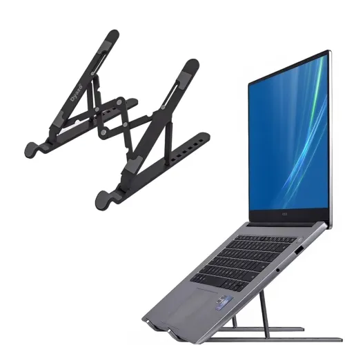 Image of Dyazo ABS Plastic Laptop Stand Adjustable & Foldable for Upto 15.6 inch Laptops