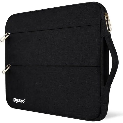 Image of Dyazo Water Resistant Laptop Sleeve/Case Cover for 15 Inches,15.6 Inch Laptops & Notebook (Black)
