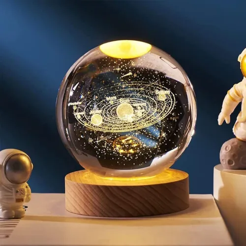 Image of E-COSMOS 3D Galaxy Crystal Ball Night Lamp