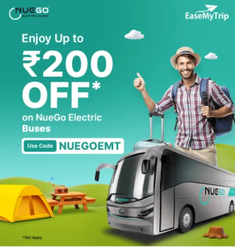 Image of EaseMyTrip Bus Coupon : Save up to ₹500 on NueGo Electric Buses 