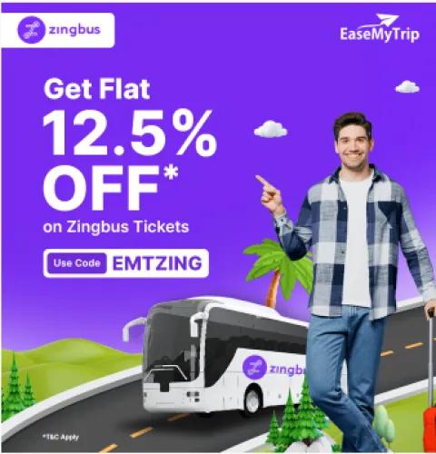 Image of EaseMyTrip ZINGUBUS Coupon : Flat 12.5% off on booking Zingbus tickets