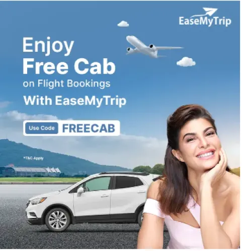 Image of EaseMyTrip Coupon: up to ₹500 off on Cab on Flight Bookings with EaseMyTrip