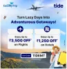 EaseMyTrip Coupon : Save up to ₹3500 flights & travel Booking using Tide Card