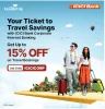 EaseMyTrip Coupon : Up to 15% off on Flight, Hotel & Bus Bookings with ICICI Bank Corporate Internet Banking