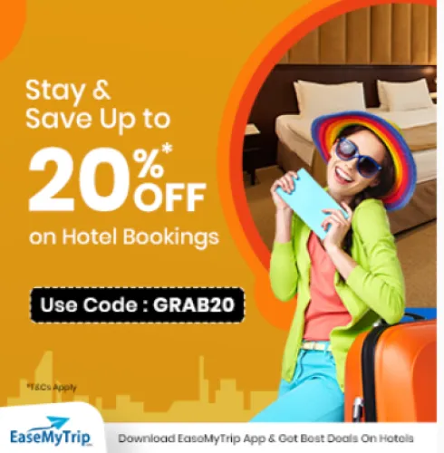 Image of EaseMyTrip Coupon: Upto 20% Discount on Hotels Booking at EaseMyTrip