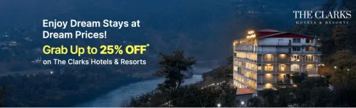 Image of EaseMyTrip Clark Hotel Coupon : up to 25% off on Clarks Hotels & Resort