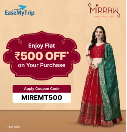 Image of EaseMyTrip MIRRAW Coupon : Flat ₹500 off on The Minimum ₹3,000 Cloth Shopping