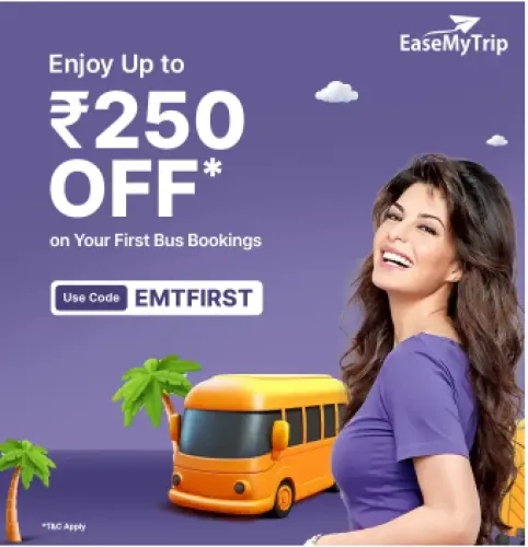 Image of EaseMyTrip New User Coupon : Up to ₹250 off Bus Booking Using EaseMyTrip