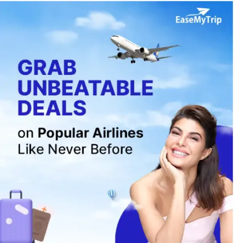 Image of EaseMyTrip Flight Offer : Top Airlines Flight with Discounts