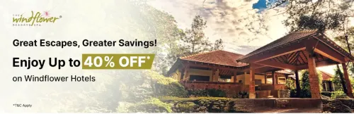 Image of EaseMyTrip WINDFLOWER Hotel Offer : up to 40% off on Hotels & Resort Bookings with EaseMyTrip