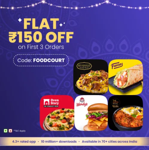 Image of Eatsure Coupon : Flat ₹150 off on First Three Orders