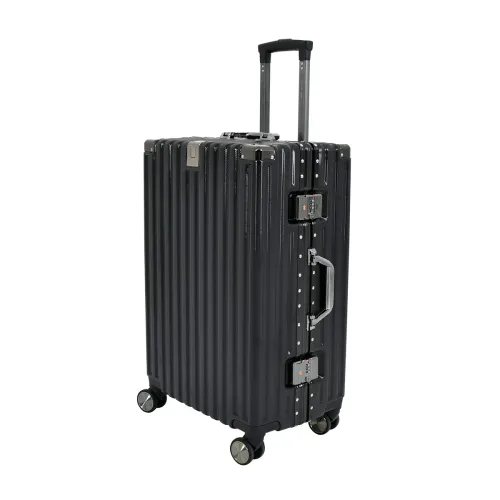 Image of EB EVER BEST-Series Of Bags Polycarbonate 8 Wheels Zipperless Executive Frame Luggage