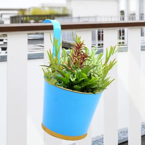 Image of ecofynd 7 Inches Halley Railing Planters 