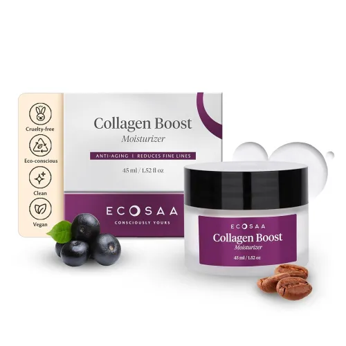 Image of Ecosaa Collagen Boost Cream Moisturizer for Face-45Ml