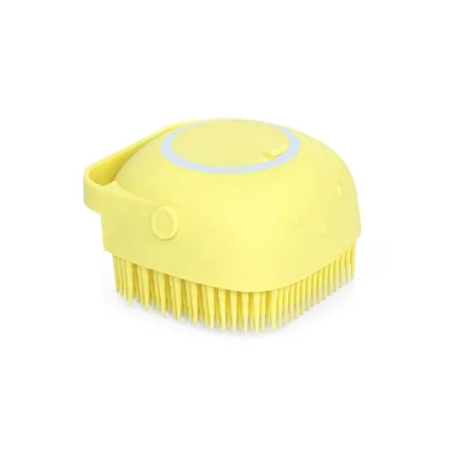 Image of ECOSMOS Silicone Bath Body Brush with Shower Gel Dispenser