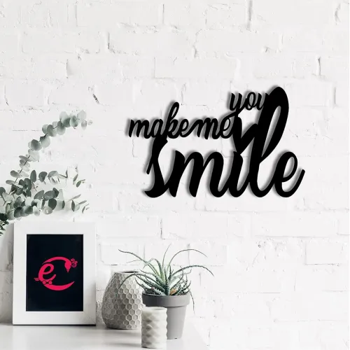 Image of eCraftIndia You Make Me Smile Wooden Wall
